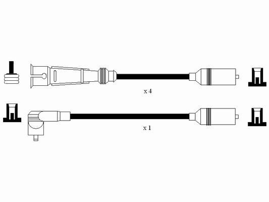 Ккомплект проводов зажигания 7363 NGK NTK