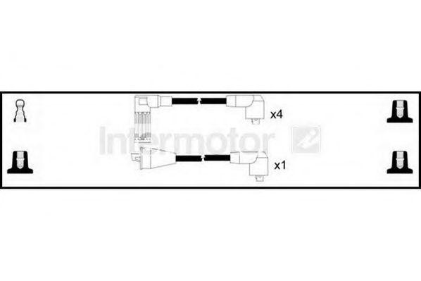 Ккомплект проводов зажигания 73347 STANDARD