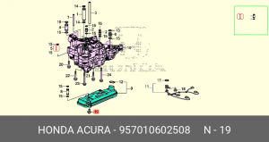 Болт крепления 957010602508 HONDA