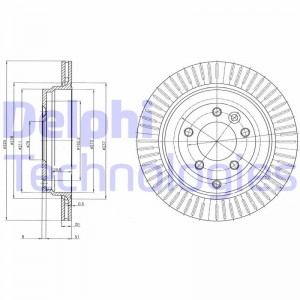 Тормозной диск BG4020 DELPHI