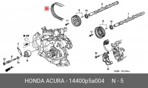 Ремень ГРМ 14400P5A004 HONDA