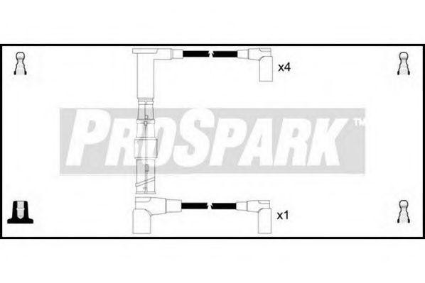 Ккомплект проводов зажигания OES539 STANDARD