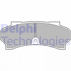 Комплект тормозных колодок, диско LP588 DELPHI