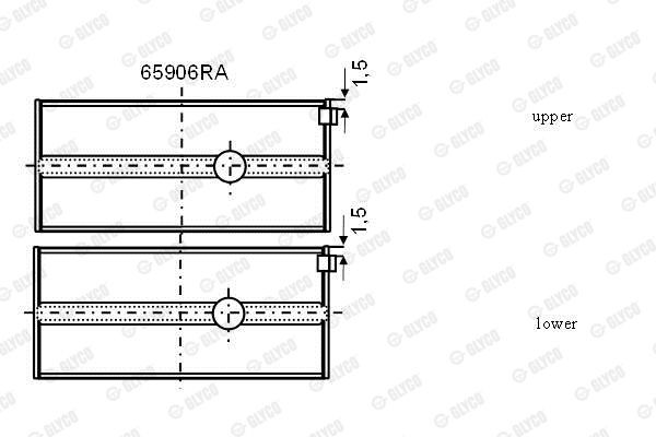 Подшипник 65906RA GLYCO