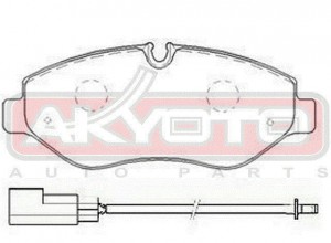 Колодки тормозные дисковые AKDC-0698 AKYOTO