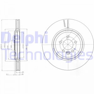 Тормозной диск BG3918 DELPHI