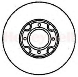 Тормозной диск 561163B BENDIX JURID