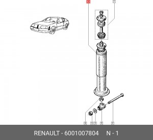 Амортизатор подвески 6001007804 RENAULT