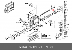 Пружина 42493104 IVECO