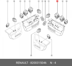 Деталь 8200315046 RENAULT
