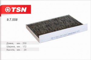 Фильтр салона 9.7.558 TSN