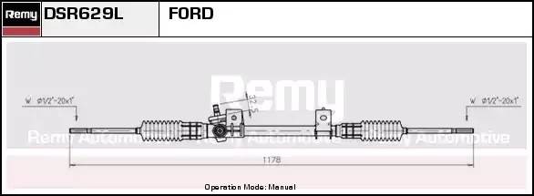 Рулевой механизм DSR629L DELCO REMY