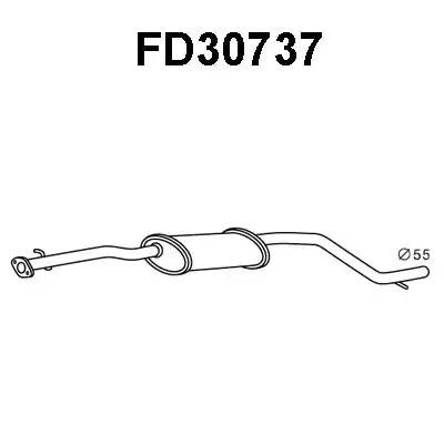 Предглушитель выхлопных газов FD30737 VENEPORTE
