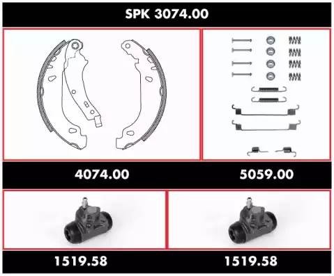 Комплект тормозных колодок SPK307400 REMSA