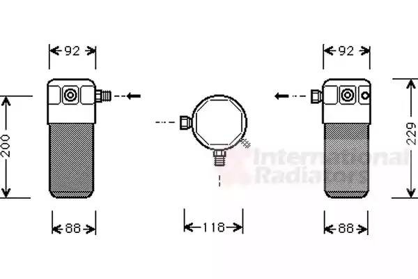Осушитель, кондиционер 8100D021 VAN WEZEL