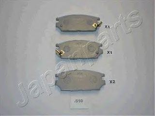 Комплект тормозных колодок, диско PP-510AF JAPAN PARTS GROUP