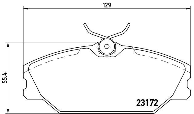 Комплект тормозных колодок, диско P68027 BREMBO