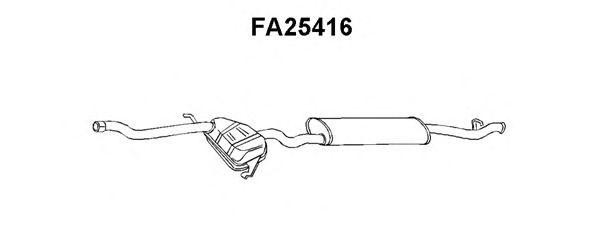 Глушитель выхлопных газов конечный FA25416 VENEPORTE