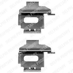Комплектующие, колодки дискового тормоза LX0370 DELPHI