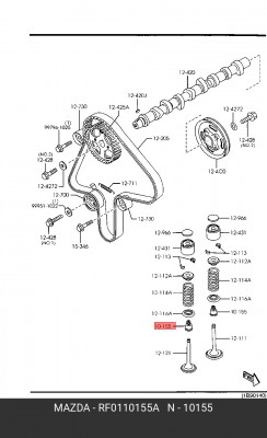Уплотнительное кольцо, стержень кла RF0110155A MAZDA