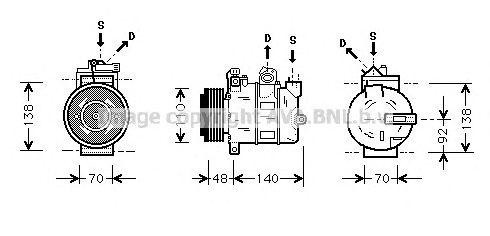Компрессор кондиционера OLK356 AVA