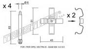 Комплектующие, колодки дискового тормоза KIT080 TRUSTING