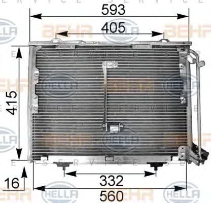 Конденсатор, кондиционер 8FC 351 036-011 HELLA