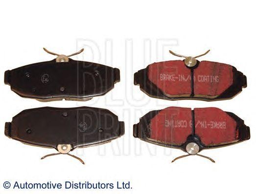 Комплект тормозных колодок, диско ADA104257 BLUE PRINT