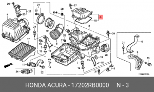 Деталь 17202RB0000 HONDA