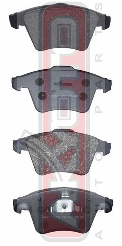 Колодки тормозные дисковые AKD-0353 AKYOTO