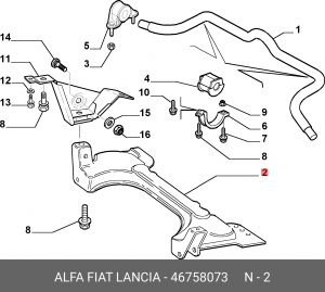 Деталь 46758073 ALFA FIAT LANCIA