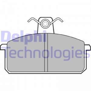 Комплект тормозных колодок, диско LP305 DELPHI