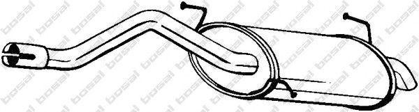 Глушитель выхлопных газов конечный 154-191 BOSAL