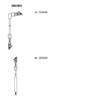 Ккомплект проводов зажигания 300903 BREMI