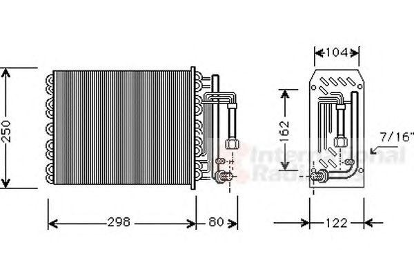 Испаритель, кондиционер 4700V049 VAN WEZEL