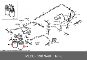 Топливный фильтр 1907640 IVECO