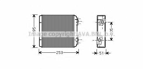 Теплообменник, отопление салона LA6020 AVA