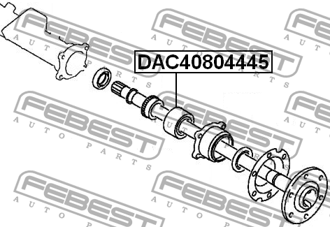 Подшипник ступицы колеса DAC40804445 FEBEST