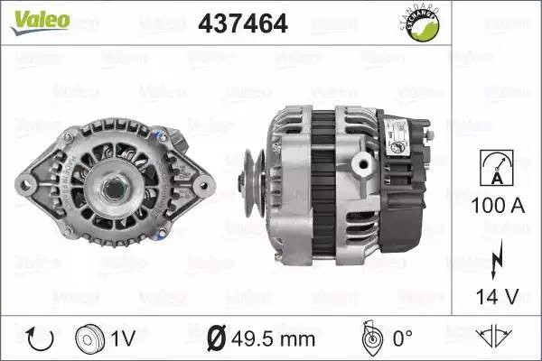 Генератор 437464 VALEO PHC