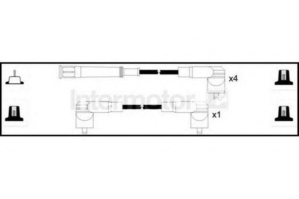 Ккомплект проводов зажигания 73220 STANDARD