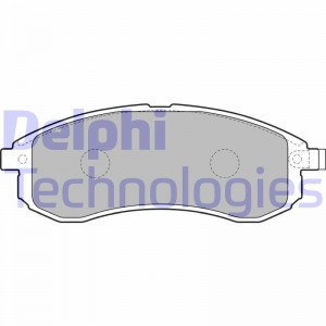 Комплект тормозных колодок, диско LP1808 DELPHI