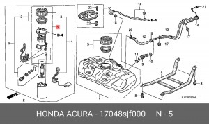 Фильтр топливный 17048SJF000 HONDA