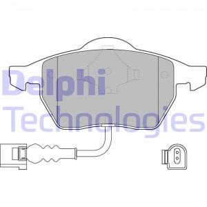Комплект тормозных колодок, диско LP1525 DELPHI
