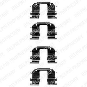 Комплектующие, колодки дискового тормоза LX0372 DELPHI