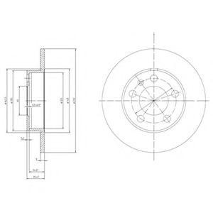 Тормозной диск BG3034 DELPHI