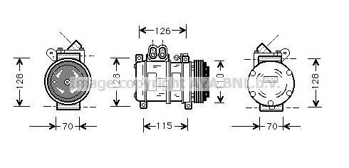 Компрессор, кондиционер BWK229 AVA