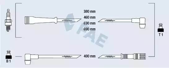 Ккомплект проводов зажигания 83170 FAE