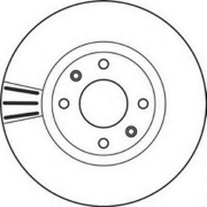 Тормозной диск 562129B BENDIX JURID
