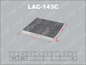Фильтр салона LAC-143C LYNXAUTO
