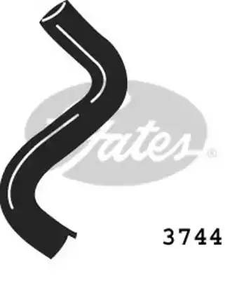 Шланг радиатора 3744 GATES